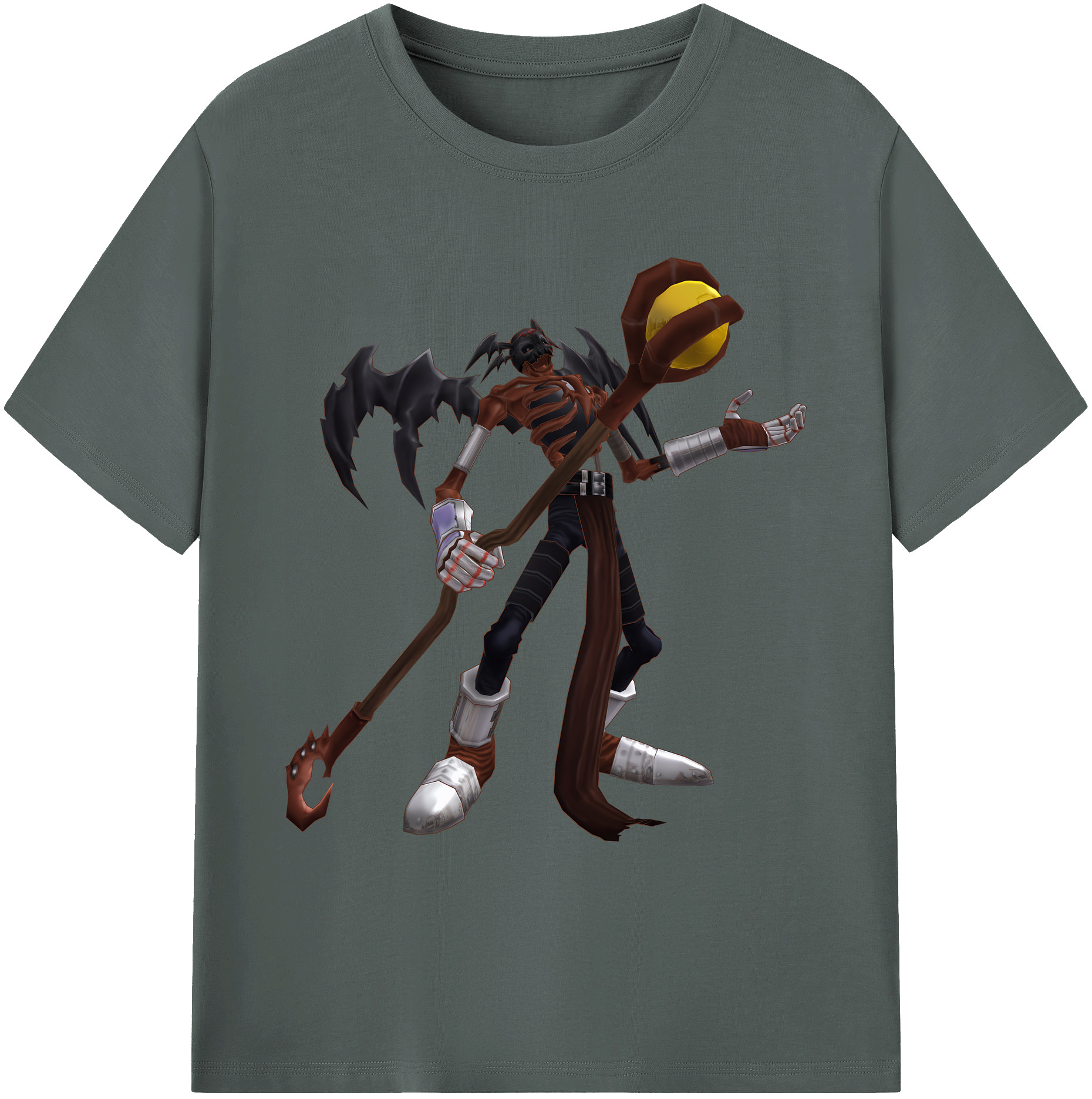 （画像用） Digimon デジタルモンスター/デジモン 綿100％ メンズ半袖Tシャツ｜肌触りやわらか＆通気性